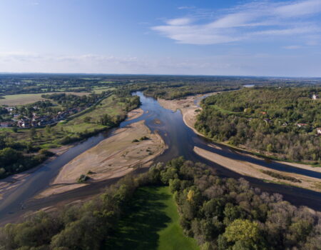 Confluence Loire Allier au Bec d'Allier